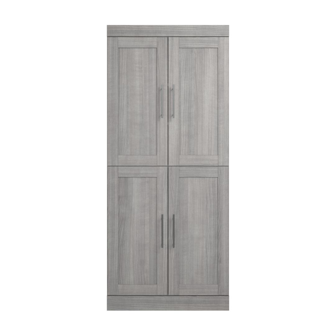 36W Closet Storage Cabinet in Bark Grey by Bestar