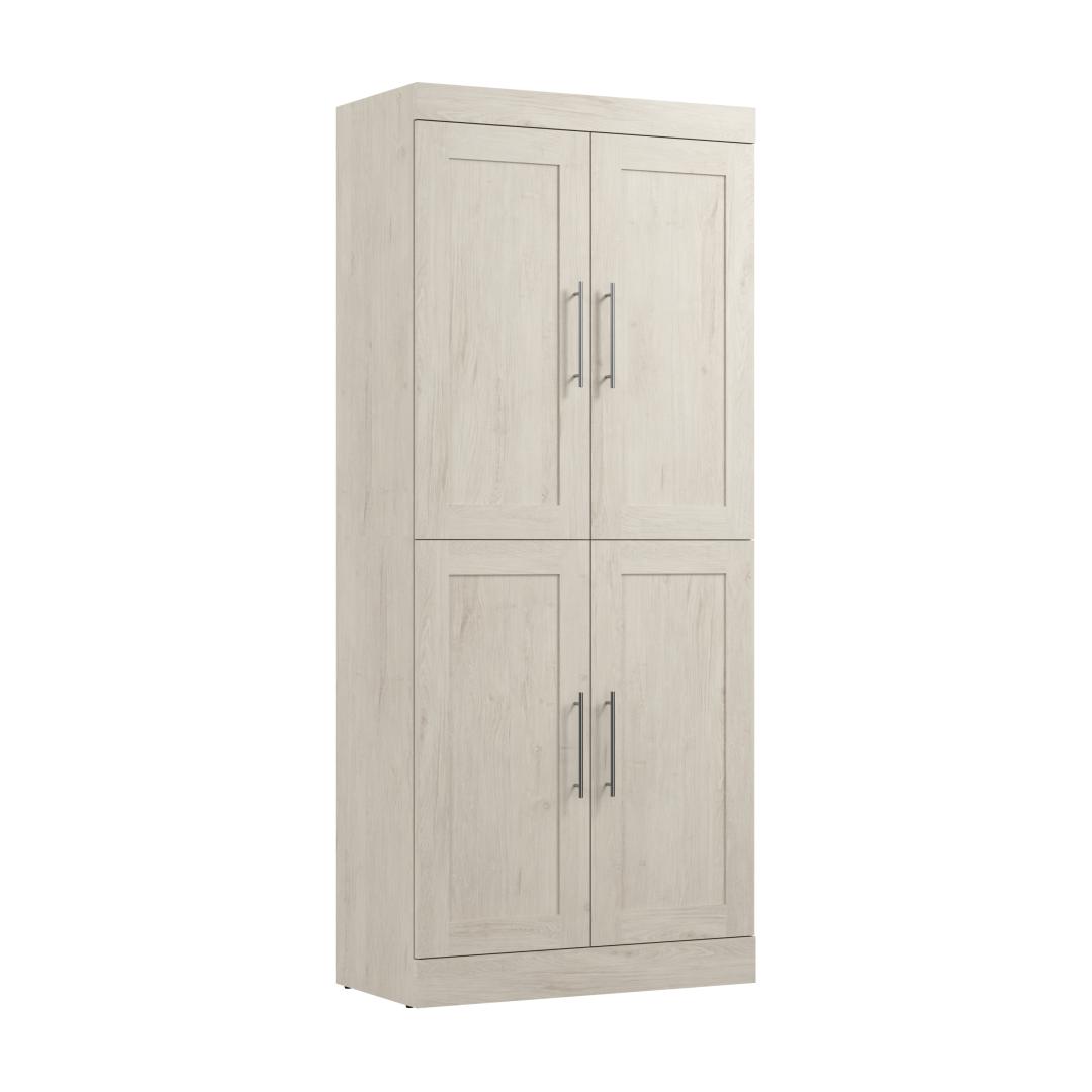 36W Closet Storage Cabinet in Bark Grey by Bestar