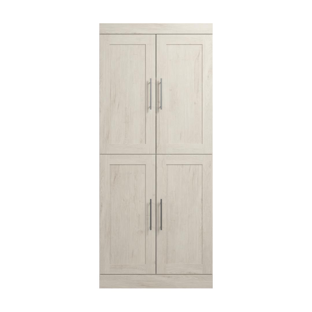 36W Closet Storage Cabinet in Bark Grey by Bestar