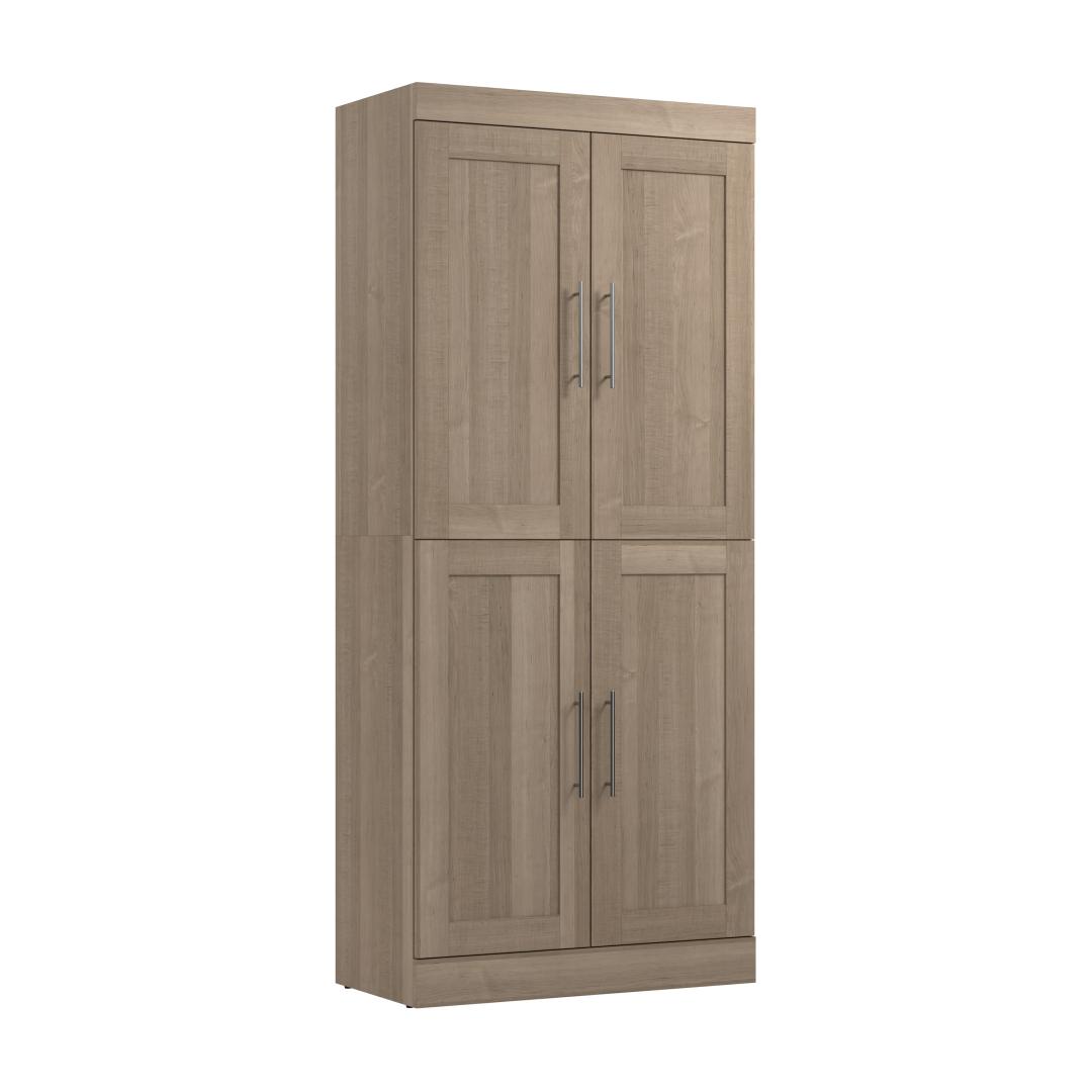 36W Closet Storage Cabinet in Ash Gray by Bestar