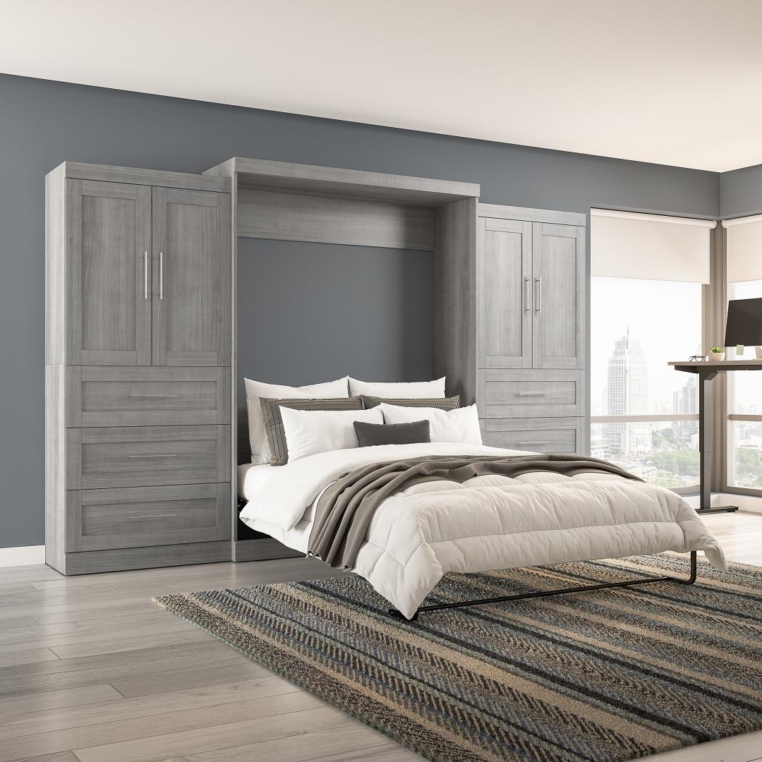 Murphy bed clearance with wardrobe