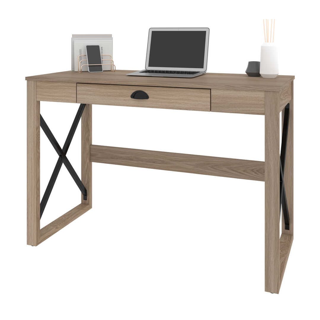 Work Desk Accessories, Desk Organiser Tray, Wooden Desk Set - Bestar