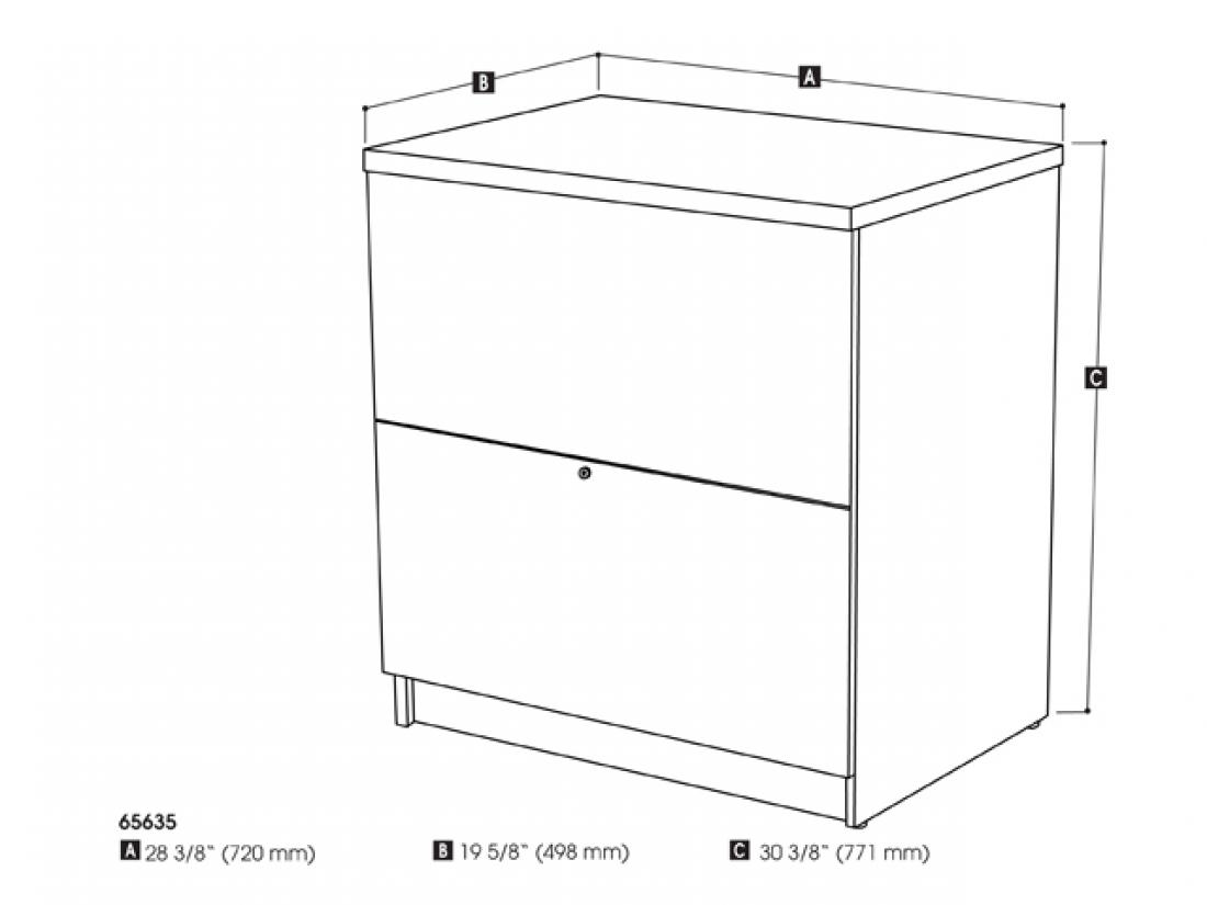 Bestar Dark Chocolate Standard Lateral File