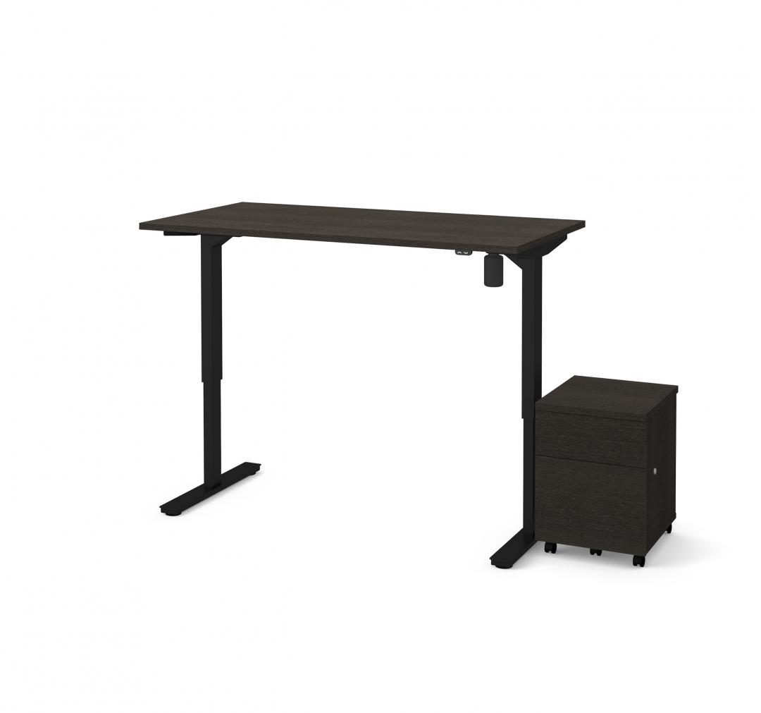2-Piece set including 30“ x 60“ standing desk and a mobile pedestal