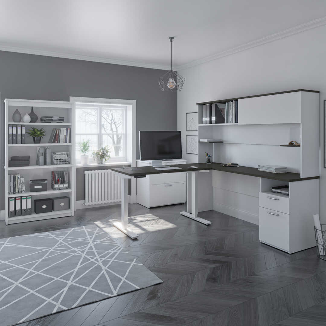 Deep Grey & White