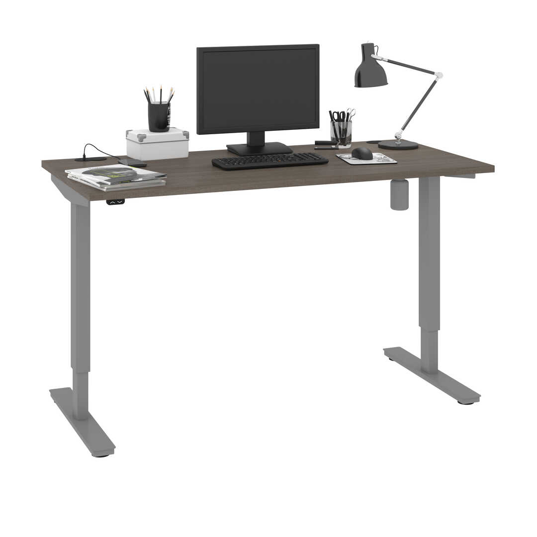 U Shaped Height Adjustable Desk with Storage 72/96 x 96 x 29/65 - Ascend  II by Office Star Products