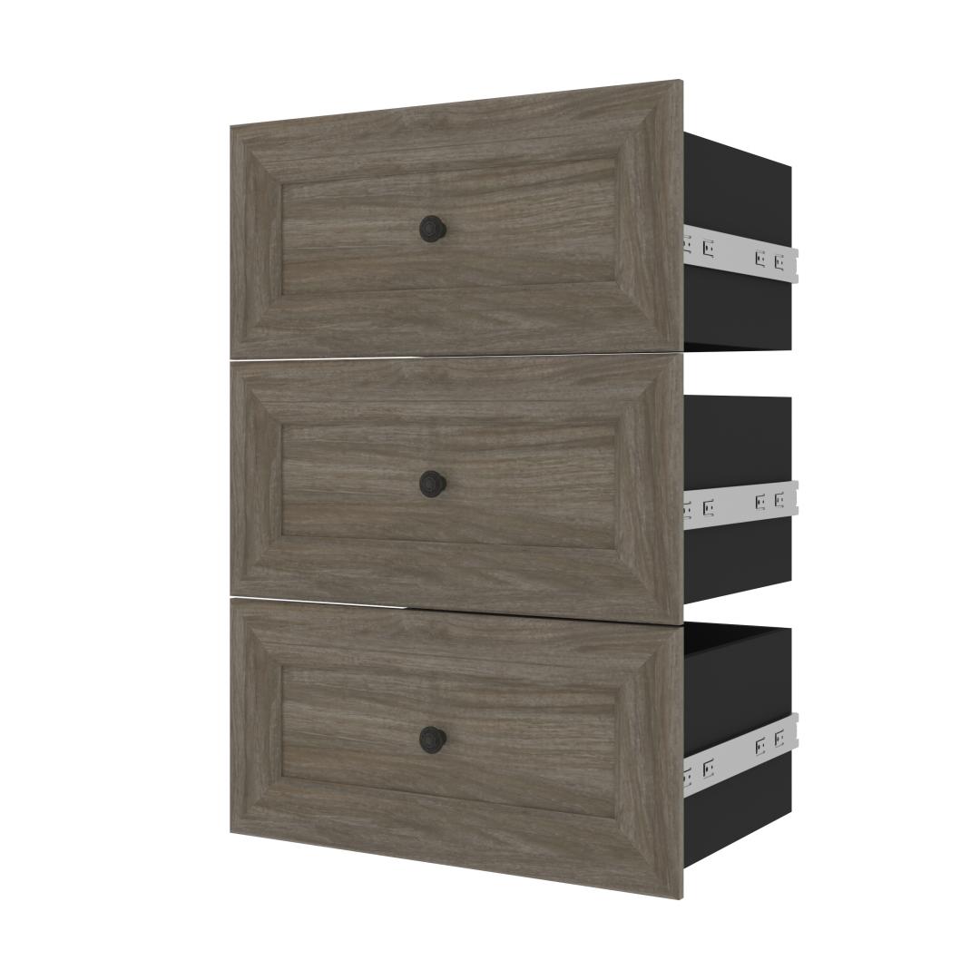 3 Drawer Set for Versatile 25W Closet Organizer