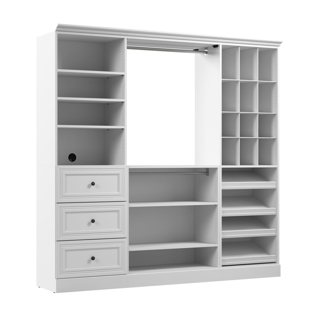 25W Closet Storage Cabinet in White by Bestar