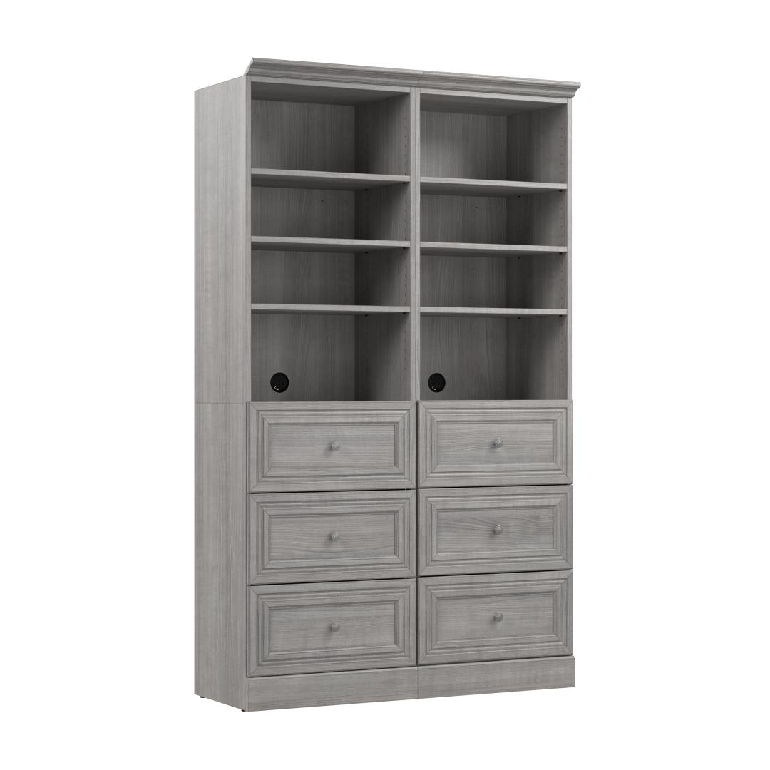 50W Closet Organization System with Drawers